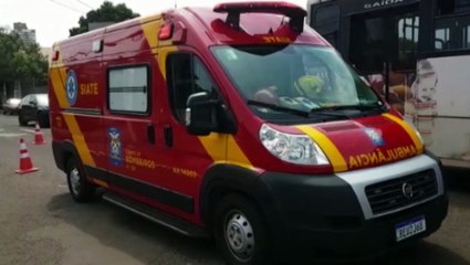 Motociclista e condutor de Gol se envolvem em acidente na Avenida Carlos Gomes