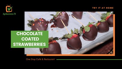 Try it at home: Chocolate coated strawberries