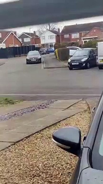 US J-15C Eagle fighter jets  flying over Northampton