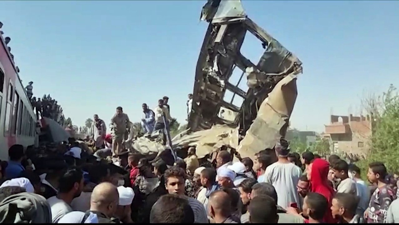 Egypt train accident leaves dozens dead