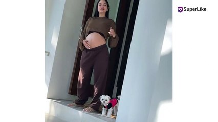 En divertido video, Natti Natasha presumió sus ocho meses de embarazo