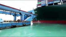 جهود هيئة قناة السويس في تعويم السفينة الجانحة