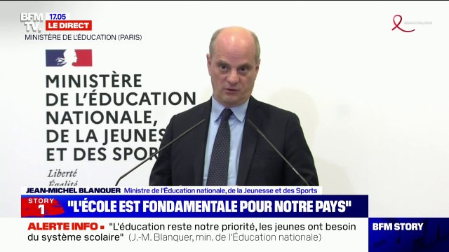 Jean-Michel Blanquer: 200.000 tests salivaires ont été réalisés la semaine dernière dans les établissements scolaires