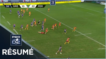 PRO D2 - Résumé FC Grenoble Rugby-USA Perpignan: 20-28 - J24 - Saison 2020/2021