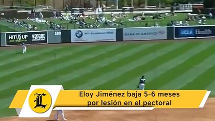 Eloy Jiménez baja 5-6 meses por lesión en el pectoral