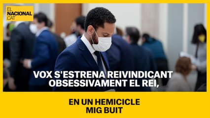 Vox s'estrena reivindicant obsessivament el Rei, en un hemicicle mig buit