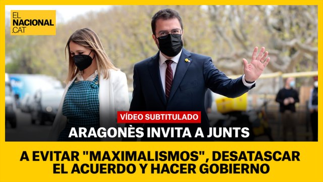 Aragonés invita Junts evitar maximalismos , desatascar el acuerdo y hacer Gobierno