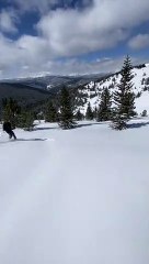 Snowboarding in Beautiful Vail Backcountry