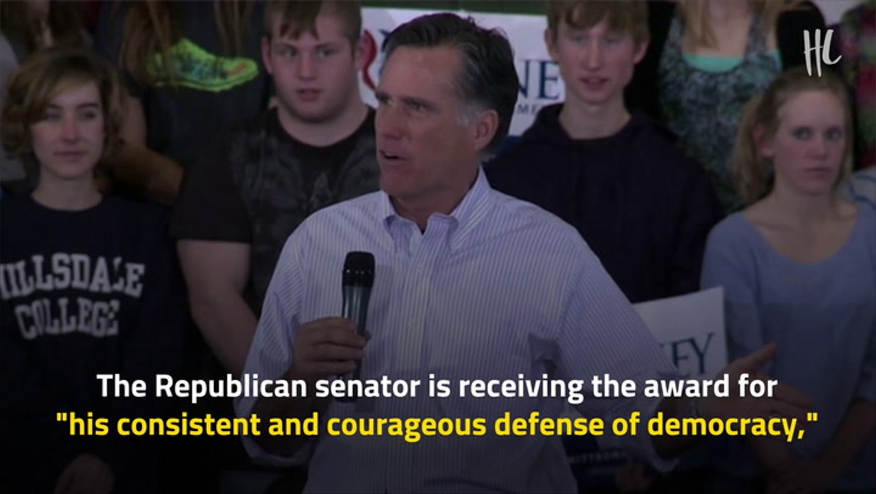 Mitt Romney Receives John F. Kennedy Profile In Courage Award