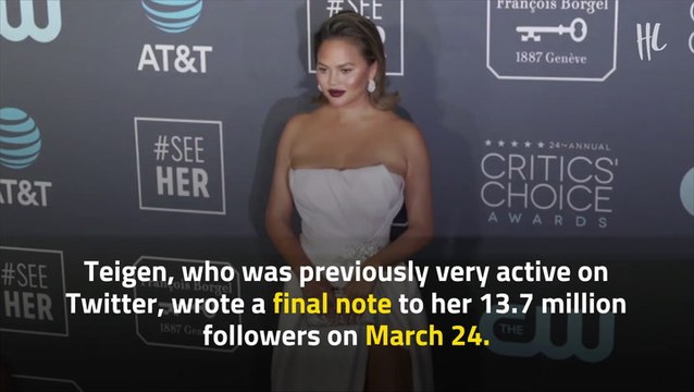 Chrissy Teigen Deletes Twitter Account