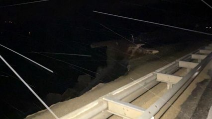 Heyelan sonrası kapanan yolda ağır tonajlı araçların geçişi durduruldu