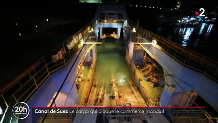 Canal du Suez : un cargo géant bloque l'équivalent de huit milliards d'euros de marchandise chaque jour