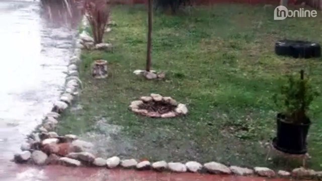 Chove granizo em Arapongas e região registra estragos