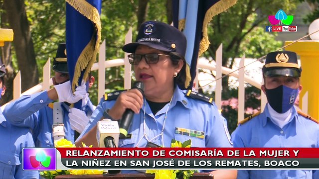 Relanzamiento de la comisaría de la mujer y la niñez en San José de los Remates, Boaco