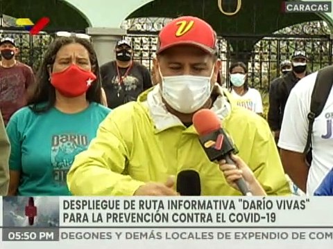 Gobierno de Caracas activó la ruta informativa Darío Vivas para la prevención del COVID-19 en Catia