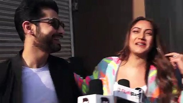 Sharad Malhotra & Surbhi Chandna Promoting their first music video BEPANAH PYAAR