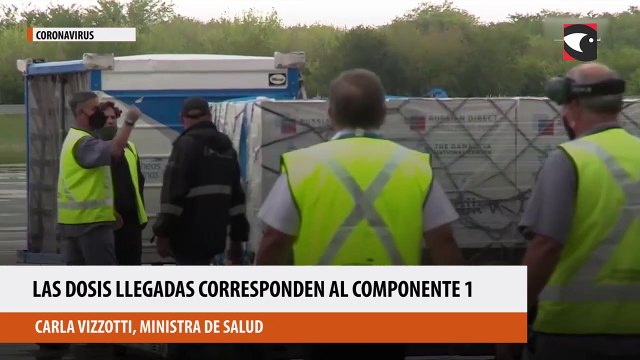 Coronavirus: arribó otro avión de Aerolíneas Argentinas con 370.000 dosis del componente 1 de la vacuna Sputnik V