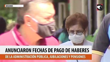 Download Video: Anunciaron fechas de pago de haberes de la administración pública, jubilaciones y pensiones de Misiones