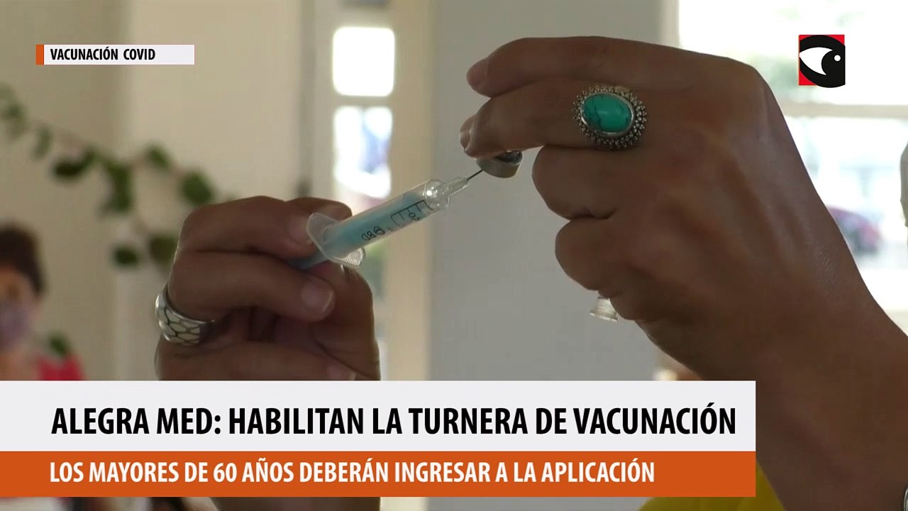 ALEGRA MED:  habilitan la turnera de vacunación