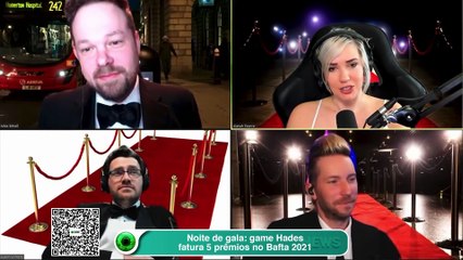 Noite de gala- game Hades fatura 5 prêmios no Bafta 2021