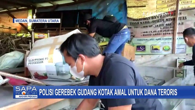 Polisi Gerebek Gudang Kotak Amal Untuk Dana Teroris