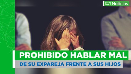 Fallo que impide a los padres separados hablar, a los hijos, mal de su expareja