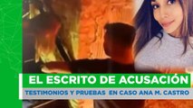 El escrito de acusación en el caso por muerte de Ana María Castro