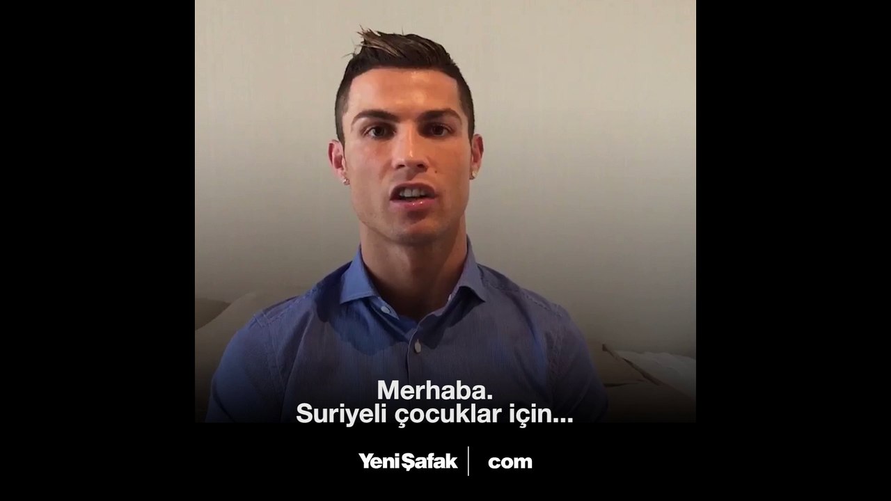 Ronaldo'dan Suriyeli çocuklara anlamlı mesaj!