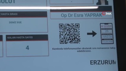 Poliklinik önlerindeki sıra tarih oluyor... Karekod uygulamasıyla hastalar arasındaki sosyal mesafe korunacak