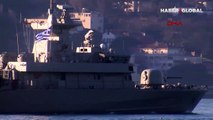 Yunan Savaş gemisi İstanbul Boğazı'ndan geçip Marmara Denizi'ne açıldı
