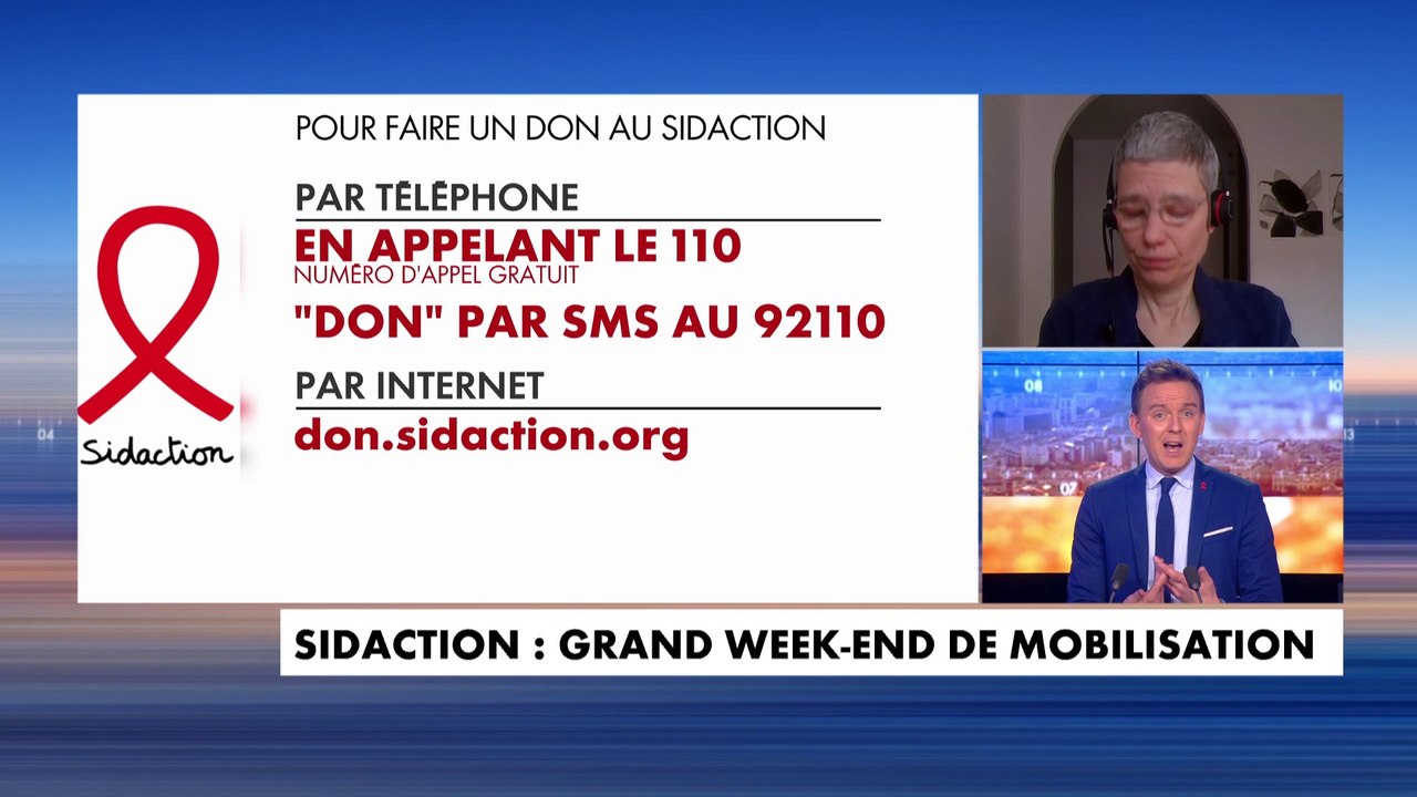 VIH/Sida : « Le niveau d'information se dégrade (...) Un quart des jeunes pense qu'on peut contracter le VIH en embrassant une personne séropositive » : Sandrine Fournier, directrice du pôle financement de Sidaction, dans #LaMatinaleWe