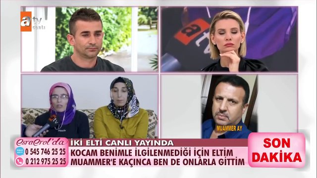 Adaş eltiler evlerini terk edip aynı kişiyle ilişki yaşamaya başladı; Muammer Ay'la ilişki yaşama sebebim eşimdir