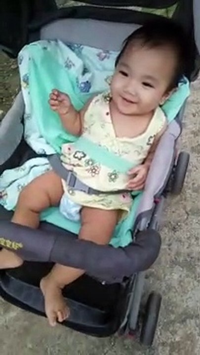 Baby laughing