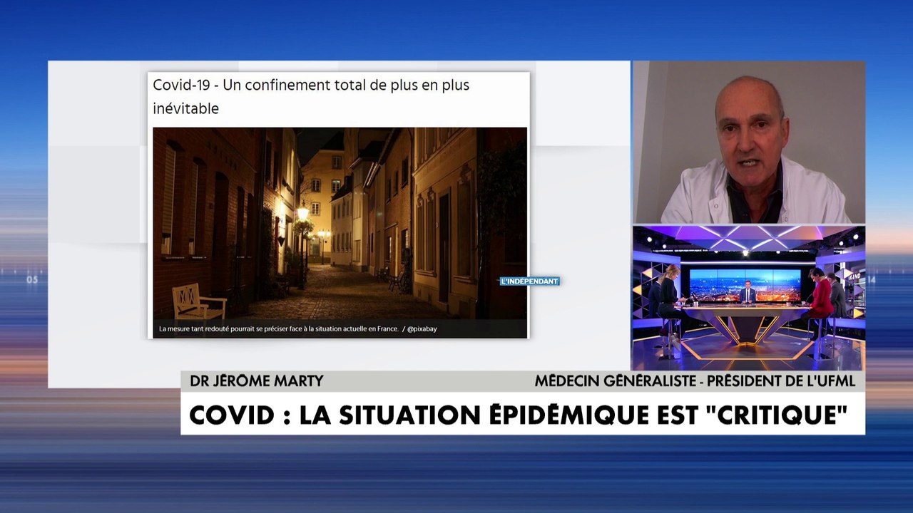 Le cri d'alarme du Dr Jérôme Marty : « On fait face à une nouvelle épidémie (...) La situation est hors-de-contrôle à Paris et en PACA», dans #LaMatinaleWe