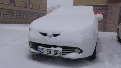 ERZURUM Erzurum kara teslim 112 yerleşim biriminin yolu kapandı