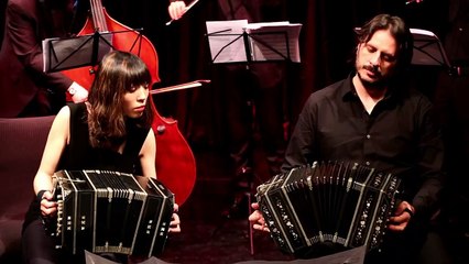 Fire and ice orchestra plays Besame mucho in La Plantation concert hall