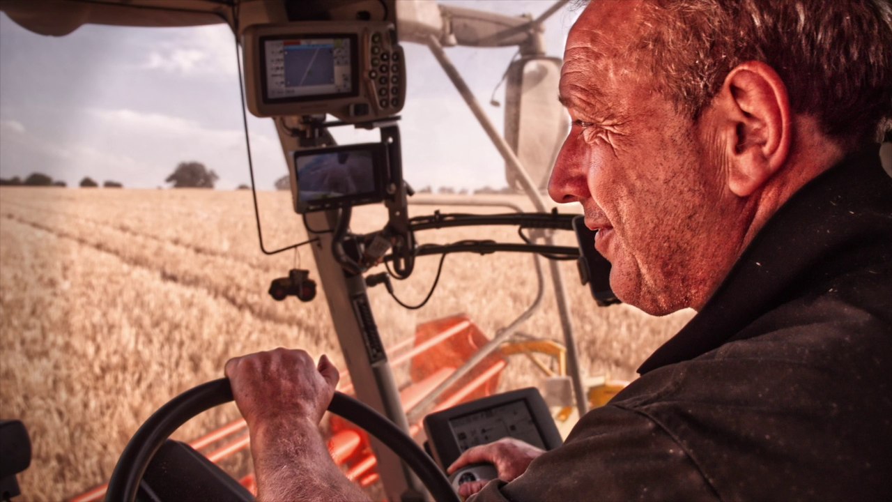 Combine Harvester Cab Ride Surprise!