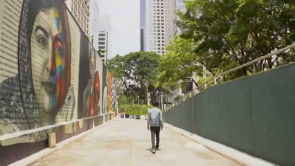 إدواردو كوبرا فنان برازيلي وصاحب أكبر جدارية في العالم