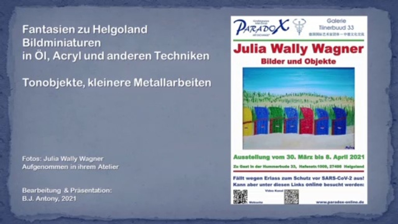 Julia Wally Wagner-Ausstellung Hummerbude Helgoland 2021