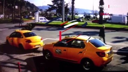 Yaya geçidinde çarptı, metrelerce savurdu