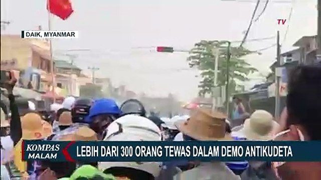 Sudah 300 Lebih Tewas dalam Demo Kudeta Myanmar