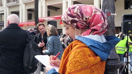 - Paris’te maske ve aşı karşıtı protesto