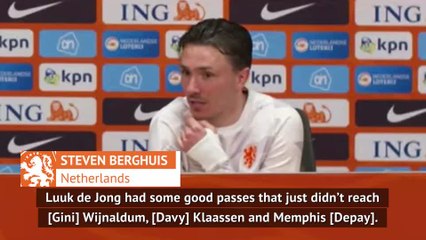 Berghuis shocked as Netherlands score only 2 of 37 attempts