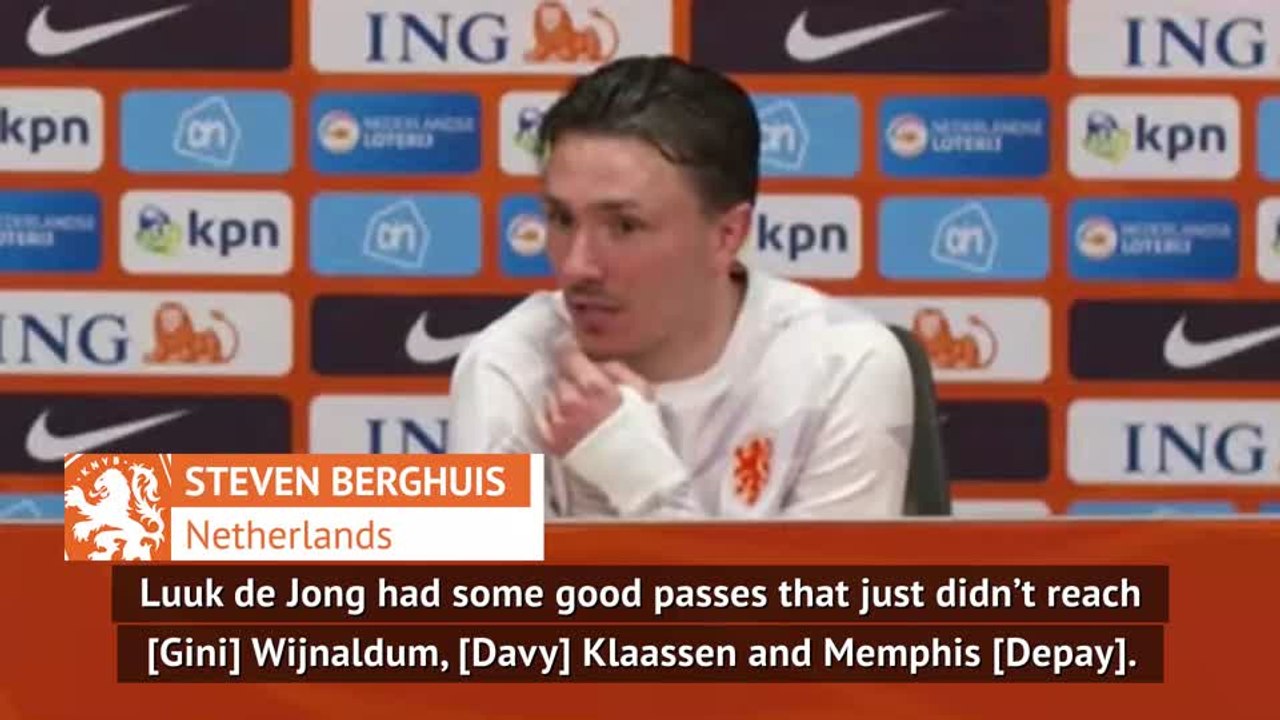 Berghuis shocked as Netherlands score only 2 of 37 attempts