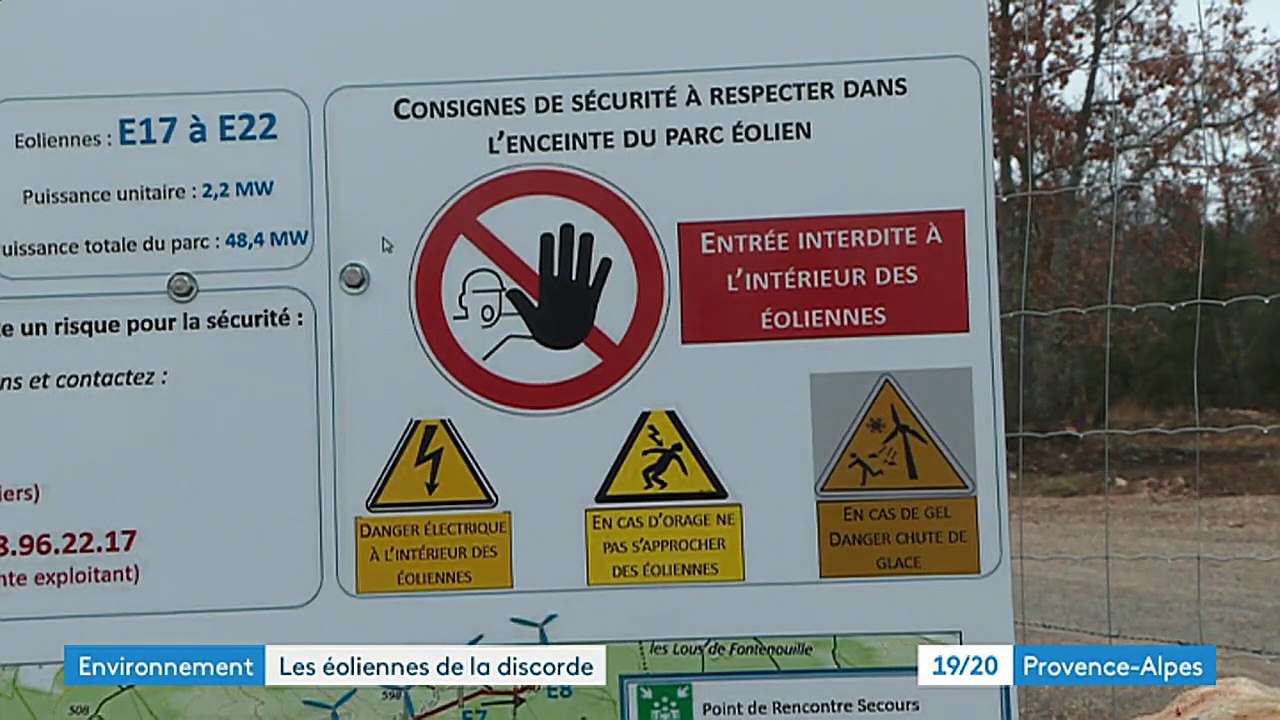 Les éoliennes de Rians Artigues de la discorde FR3 15MARS2021