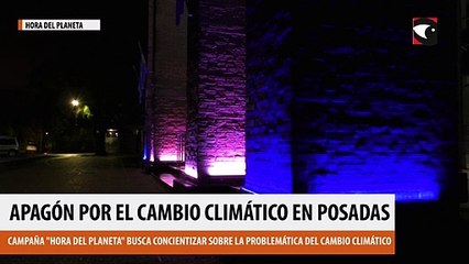 Apagón por el cambio climático en Posadas