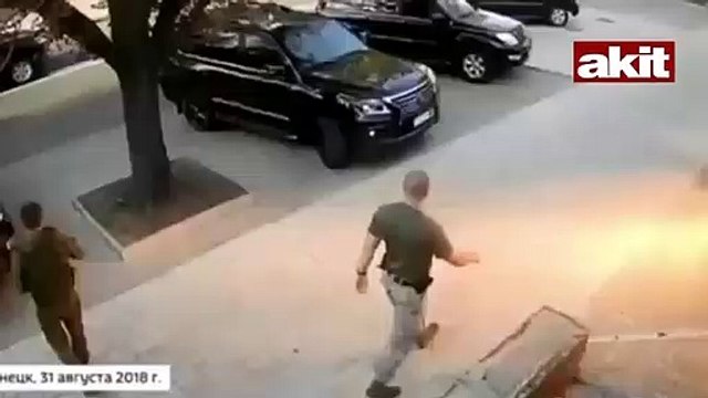 Zaharçenko suikastının görüntüleri ortaya çıktı