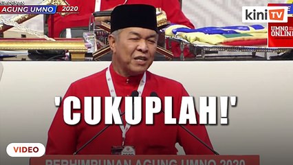 'Hei apit lempang, cukuplah!' - Zahid sergah 'perosak parti'