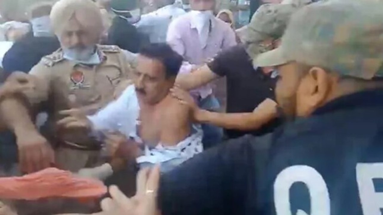 Punjab BJP MLA thrashed, clothes torn by protesting farmers