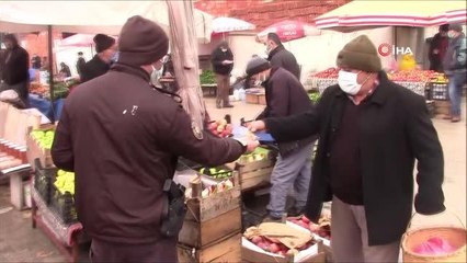 4 ay sonra kurulan ilk cumartesi pazarında vatandaşlara uyarı